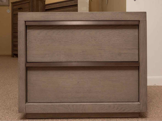 Pair Of RH  Laguna Collection Grey Driftwood Finish  2 Drawer Nightstands