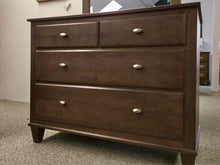 Ethan Allen Cherry Four Drawer Dresser & Arch Top Mirror