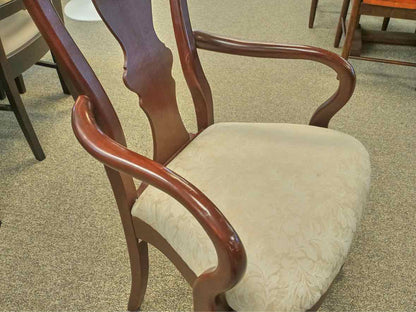 Hitchcock Double Pedestal Cherry Extension Dining Table & Set of 6 Chairs
