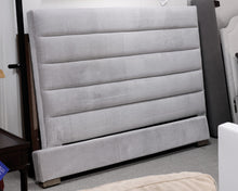 Restoration Hardware King Modena Fabric Horizontal Channel Panel Bed