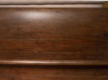 King Sleigh Bed in Espresso Distressed Finish