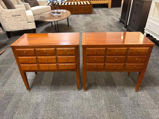 Pair of Ethan Allen 3-Drawer End Tables