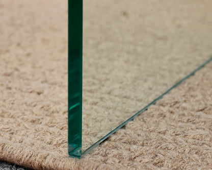 Glass Waterfall Console Table