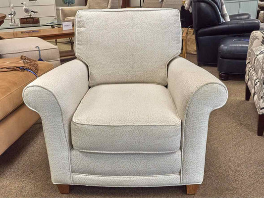 Rowe Roll Arm Chair & Matching Ottoman