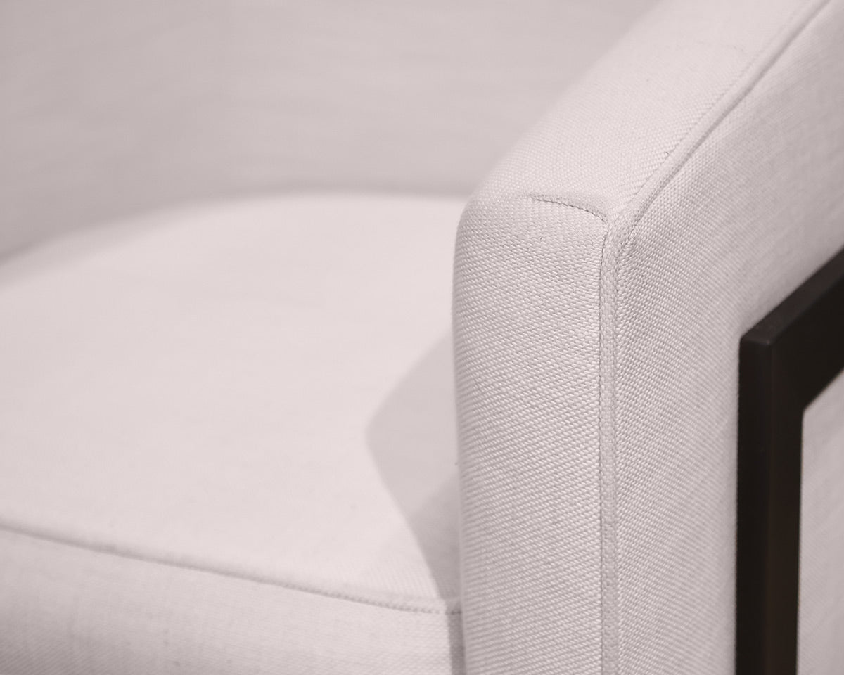 Pair of Restoration Hardware Reginald Fabric Chairs in Cream
