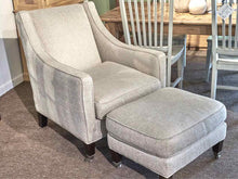 Lee Industries  Beige Upholstered Chair & Ottman On Casters
