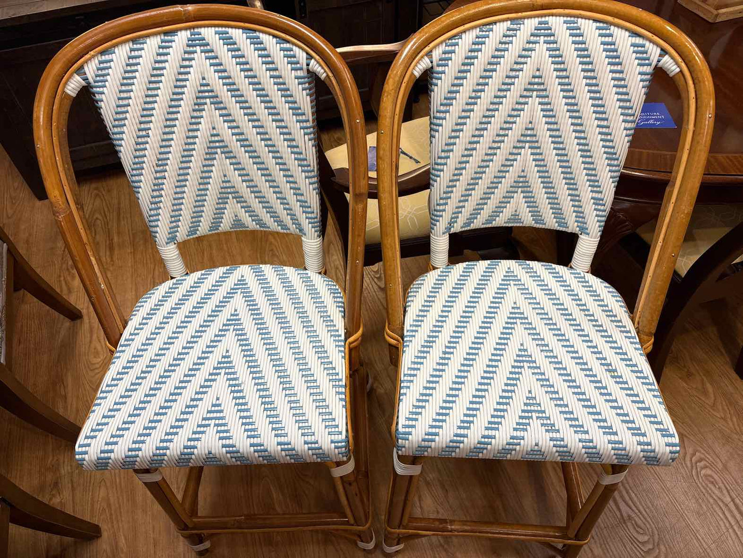 Set of 4 Bistro-Style Bar Stools