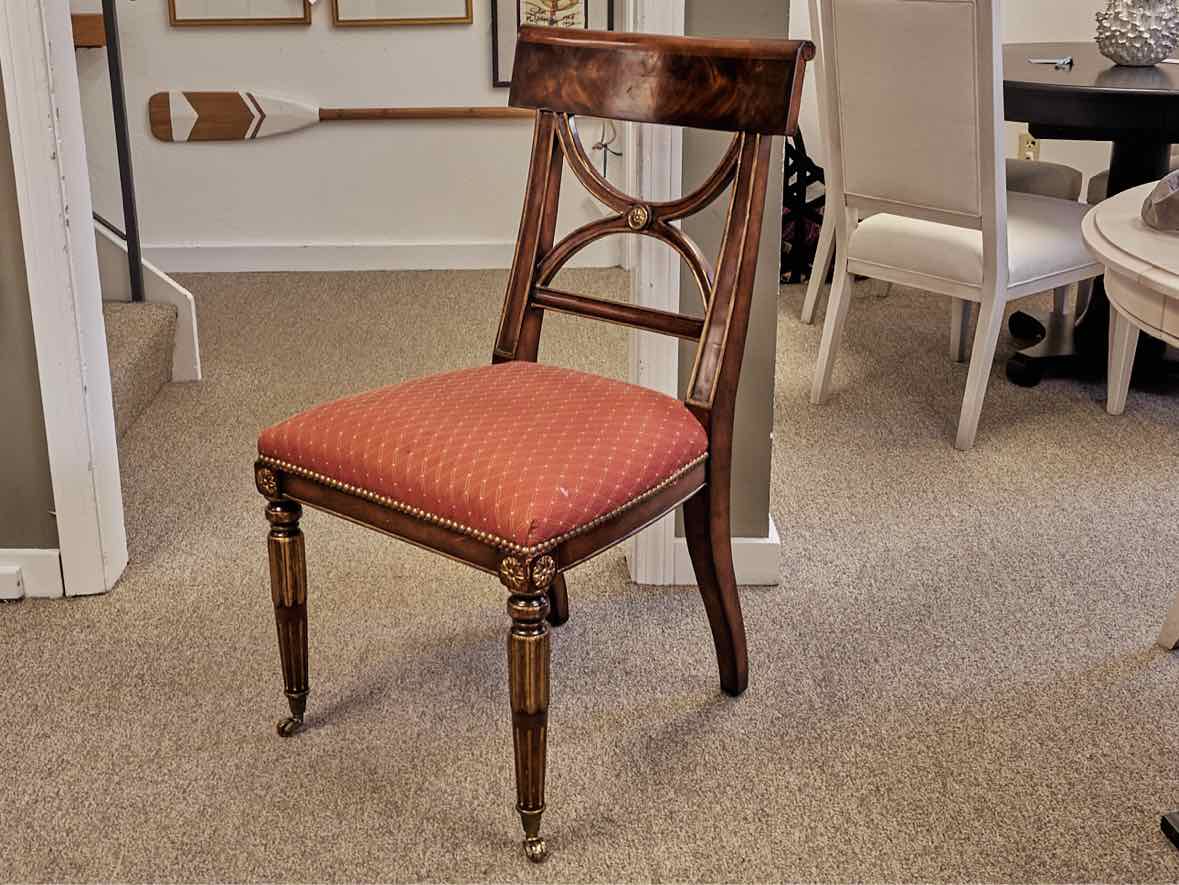 Hickory & White Regency Style Mahogany Dining Table (w/Pads) & Set of 12 Chairs