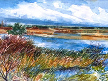 "Low Country IV" Signed Numbered Double Matted Print in Gold Frame