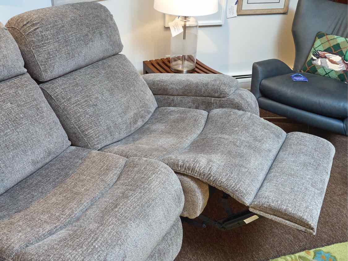 Power Recling Sofa in Grey Flex Micro Fiber