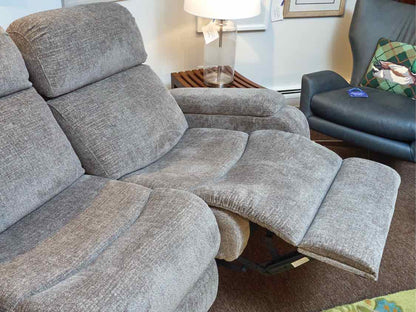 Power Recling Sofa in Grey Flex Micro Fiber