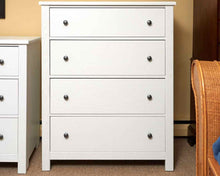 Vaughan Basset White Finish Fundamentals 4 Drawer  Chest