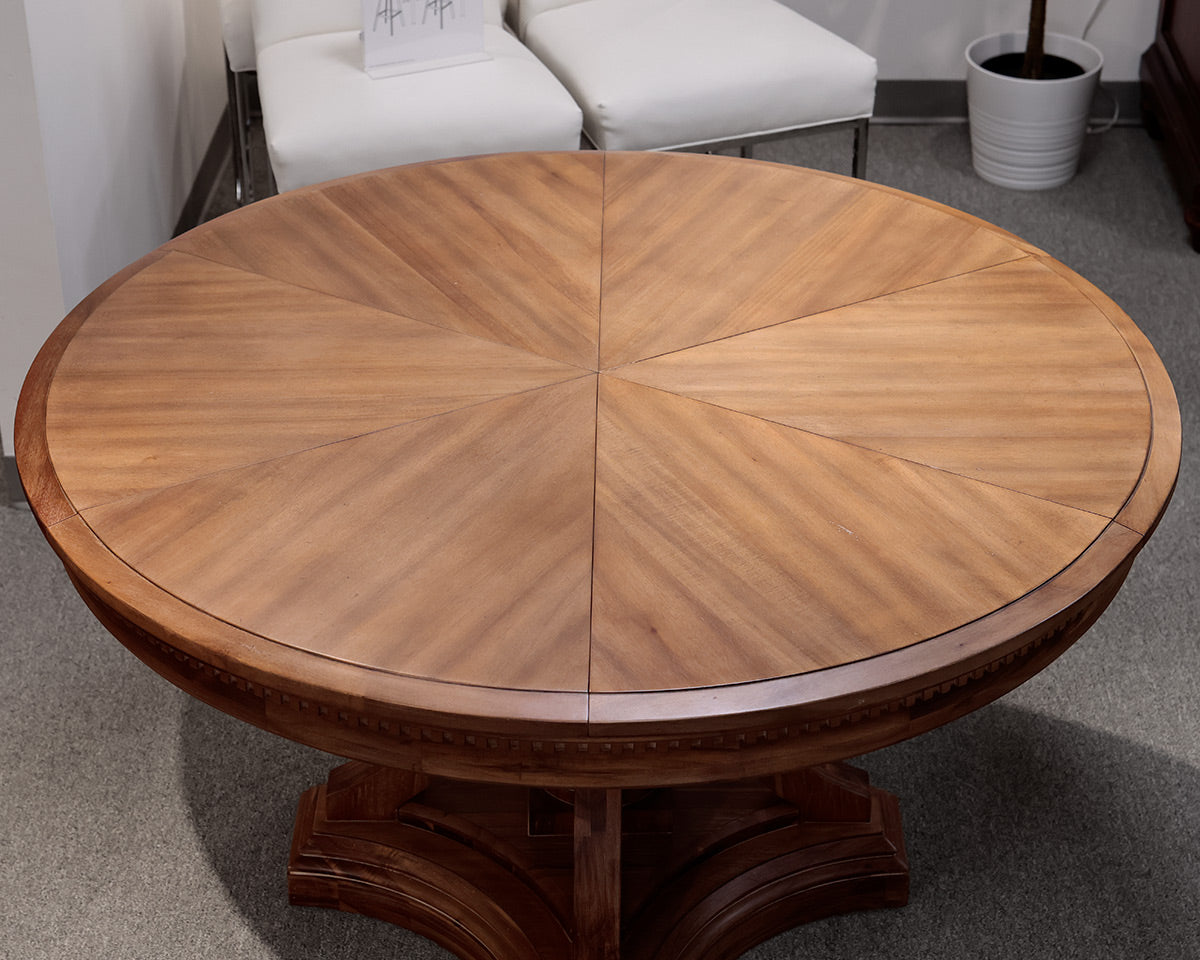 Restoration Hardware St. James Round Jupe Extension Dining Table