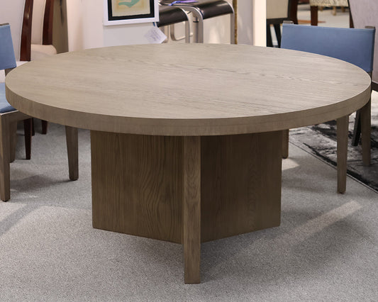 Restoration Hardware 60" Oak Dining Table &  Four Canvas Chairs