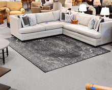 Black and White Oriental Styled 8'x10' Area Rug