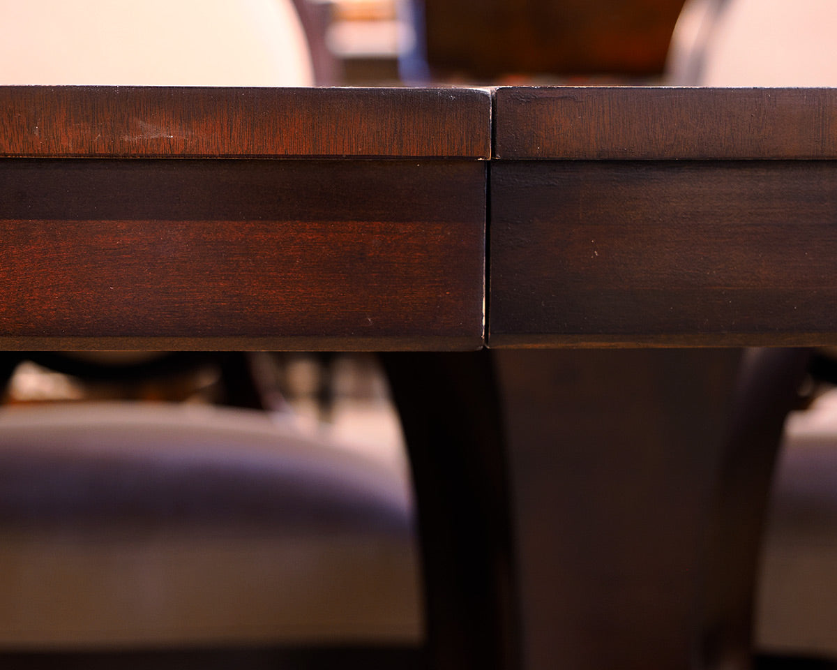 Barbara Barry for Baker Mahogany Table & 10 Chair Set