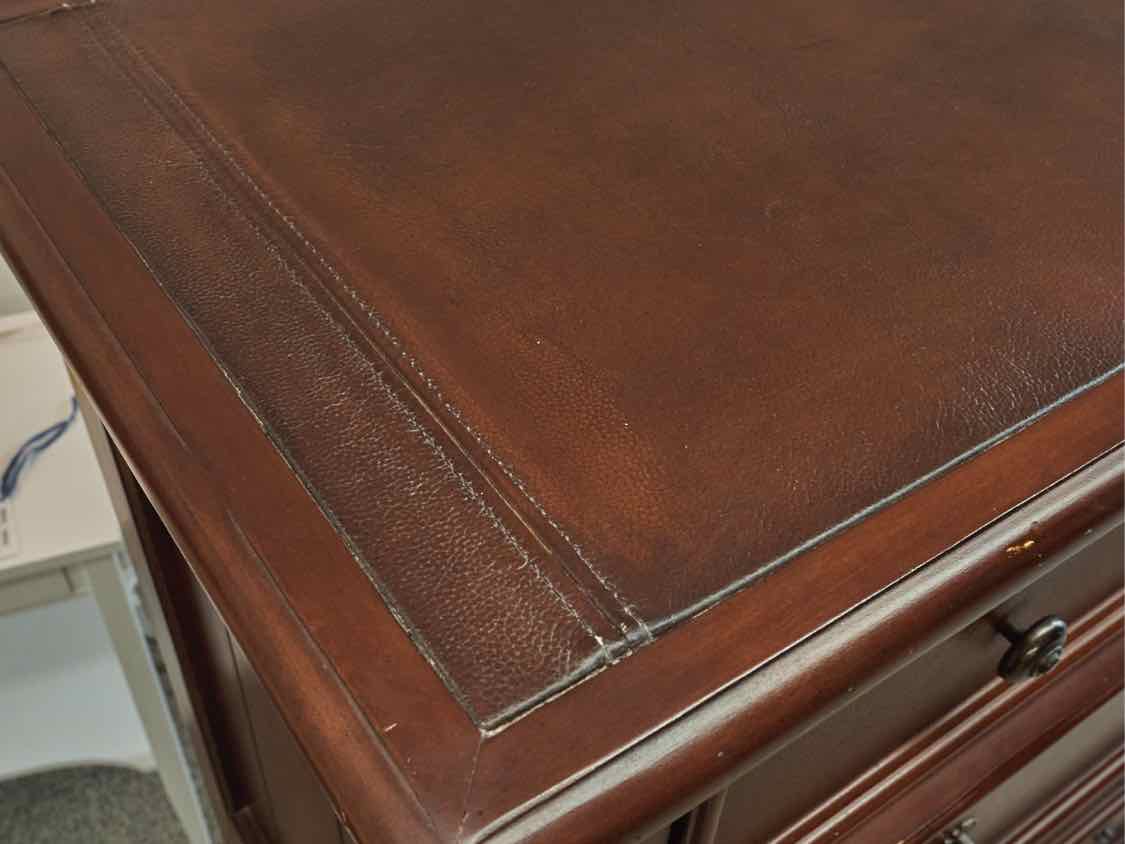 Tall Chest in Cherry Finish with Pewter Pulls