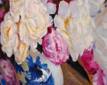 Original Gold Framed Floral Painted Print