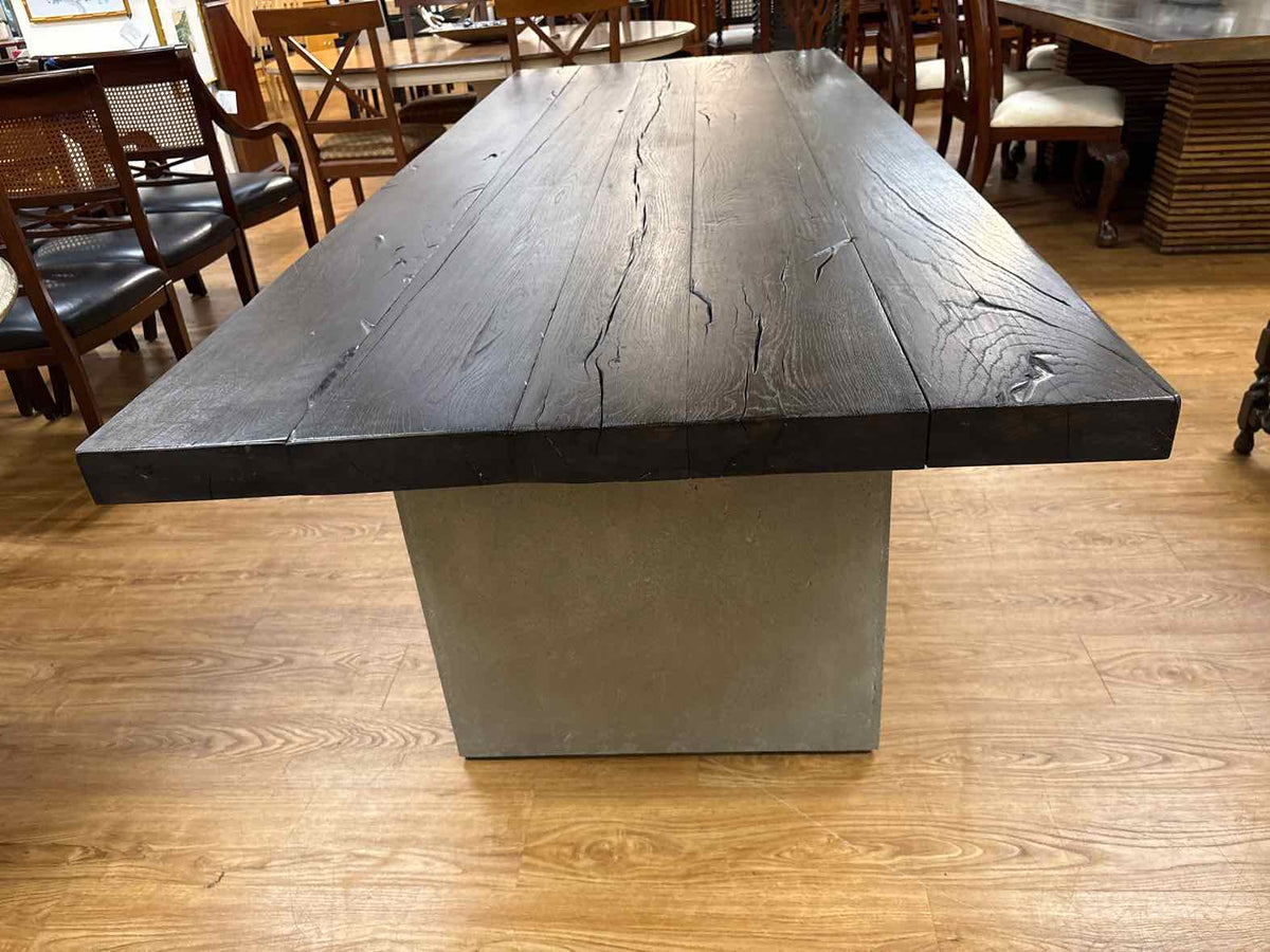 RH 'Concrete Pier' Rectangular Dining Tables