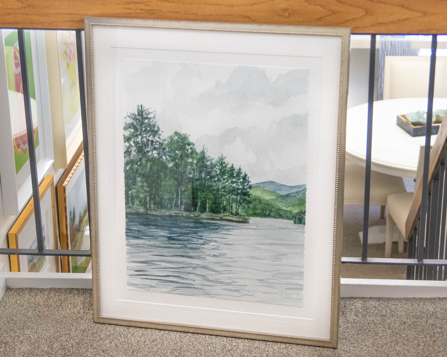 'Mountain Lake 1' Framed Print