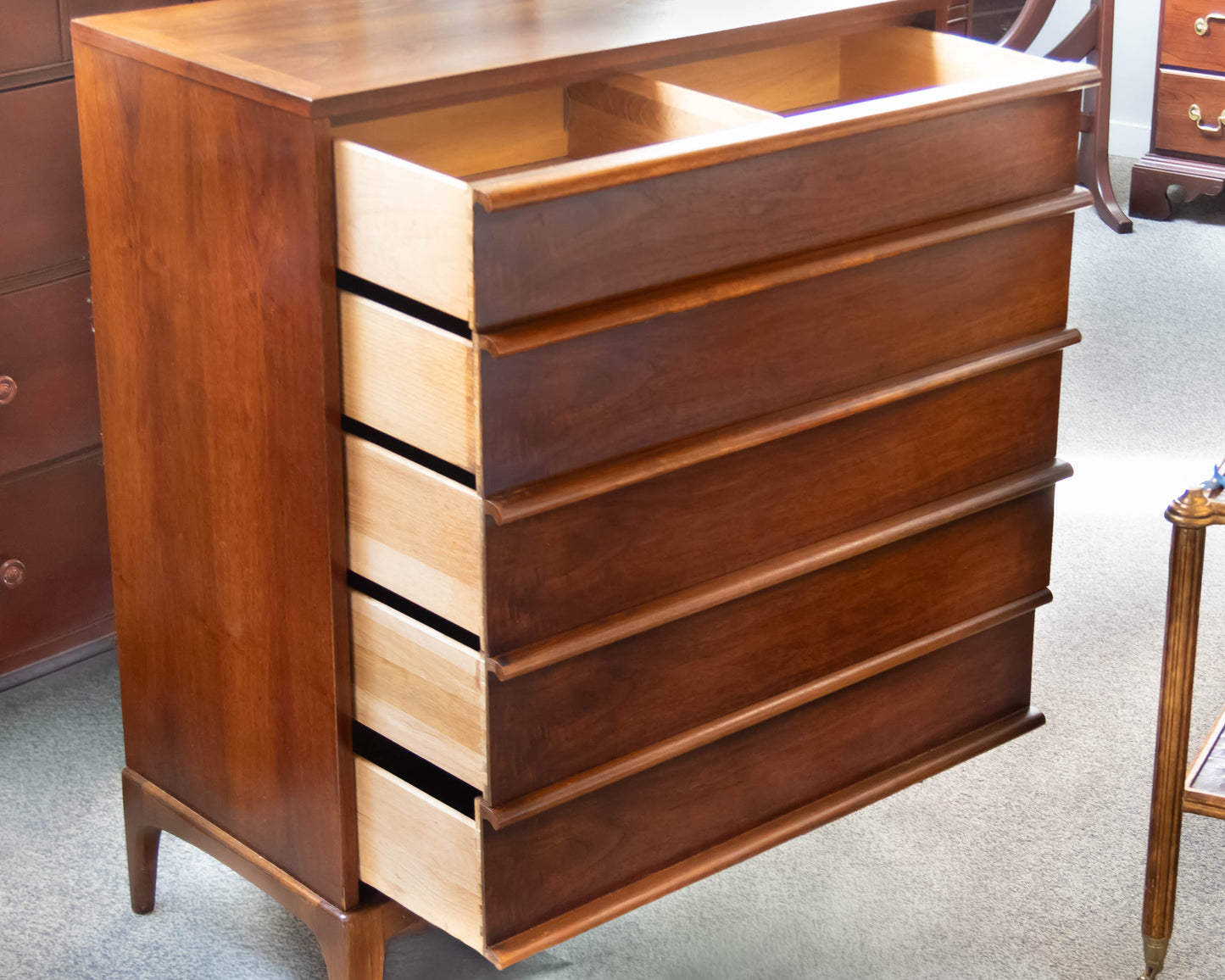 Lane Attavista Rhythm Mid-Century Highboy Dresser