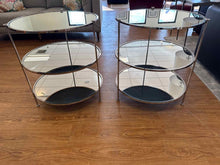 Worlds Away Pair of 3-Tier Side Tables