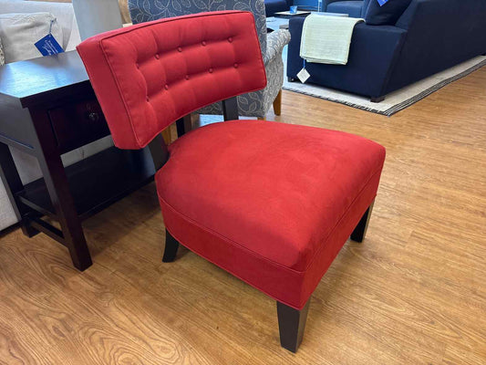 MG+BW MCM-Style Deep Red Accent Chair