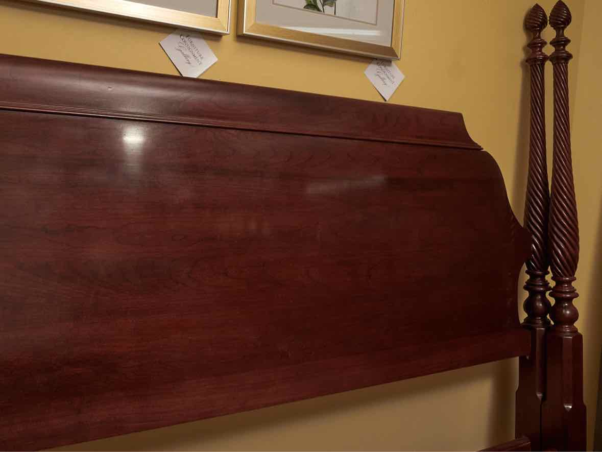 Ethan Allen British Classics 4 Post Cherry  King Bed