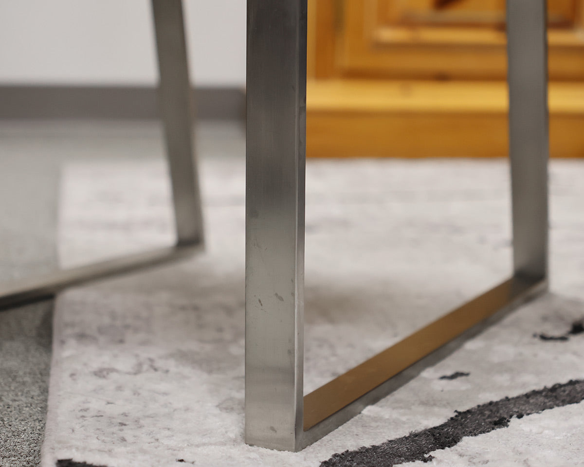 Set of 4 Century Furniture Iris Stainless Steel Dining Side Chair