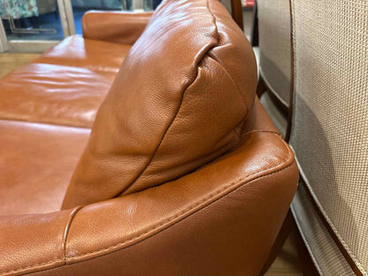 Natuzzi 3-Seat Leather Sofa