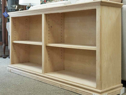 Solid Rubberwood Unfinished Bookcase
