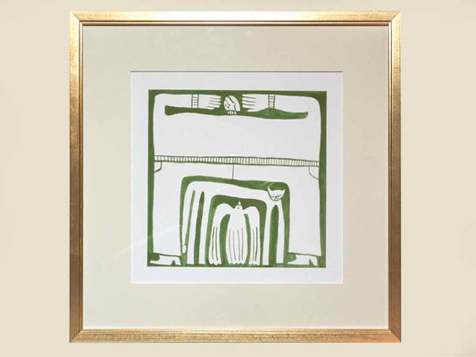 'Minimal Moments III' Matted Print In Bronze Frame