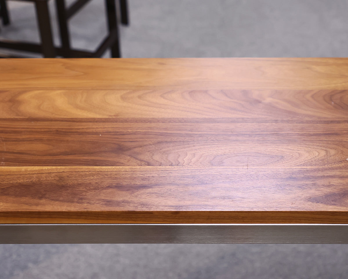 Room & Board Parsons Bar-Height Table in Cherry & Stainless Steel