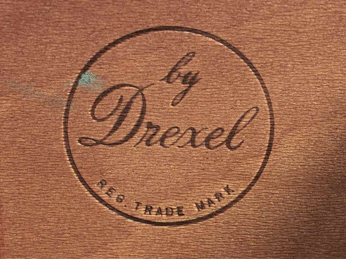 Drexel Solid Mahogany 7 Drawer Chest with Fan Carved Drawer