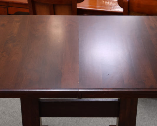 Counter Height Brown Mahogany Dining Table