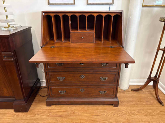 Cherry Drop Front Secretary Desk