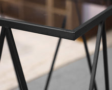 Pair of Wrought Iron Glass Top Accent Tables