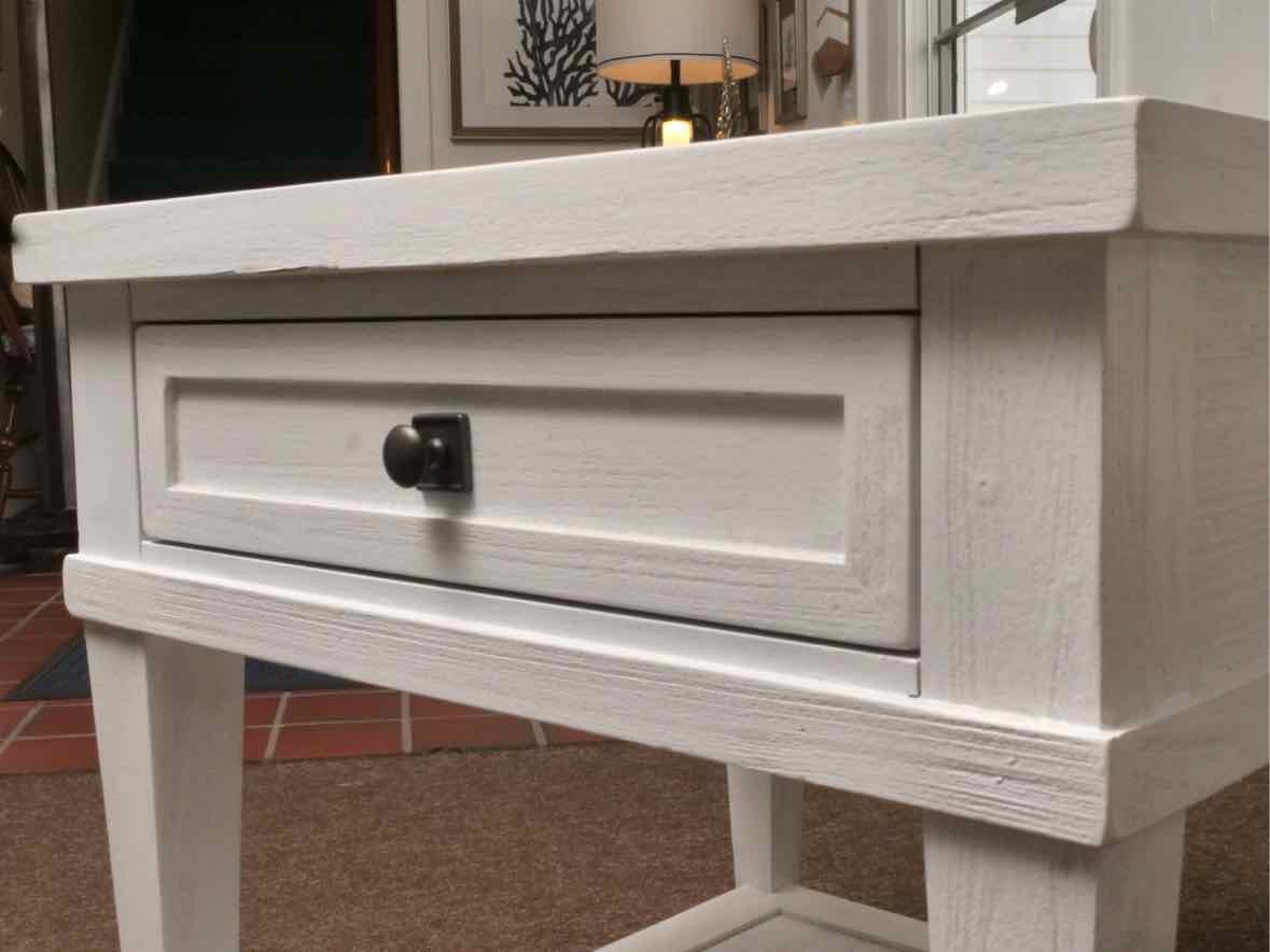 Pair of Tommy Bahama by Lexington Coastal White Finish Side Tables