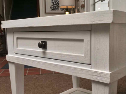 Pair of Tommy Bahama by Lexington Coastal White Finish Side Tables