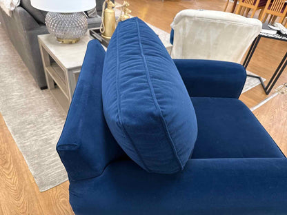 Pottery Barn Arm Chair in Navy Velvet