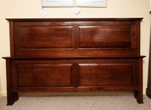 Mission Style Cherry Panel King Bed