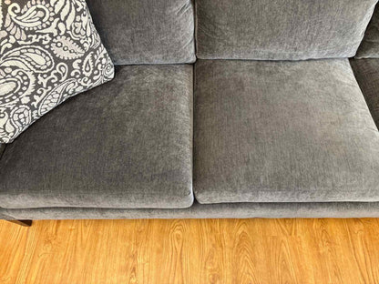 Circle Furniture 2-Piece Sectional in Deep Grey