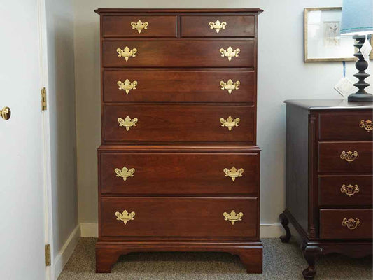 Hitchcock Solid Cherry Chest on Chest