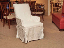 Pair Of Ethan Allen  Slipcovered Host & Hostess Dining Chairs
