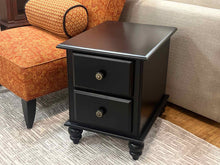 Riverside 2-Drawer Nightstand in Ebony