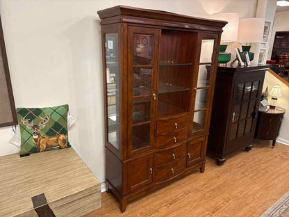 Lighted Cherry China Cabinet