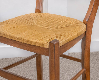 Pottery Barn Set of Five French Ladder Back Dining Chairs