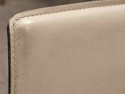 Pair of Bontempi Casa Linda Leather Arm Chairs in Cream