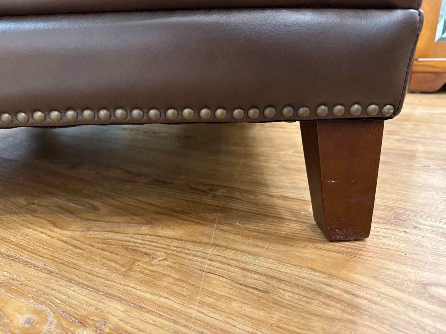 Chocolate Leather Arm Chair