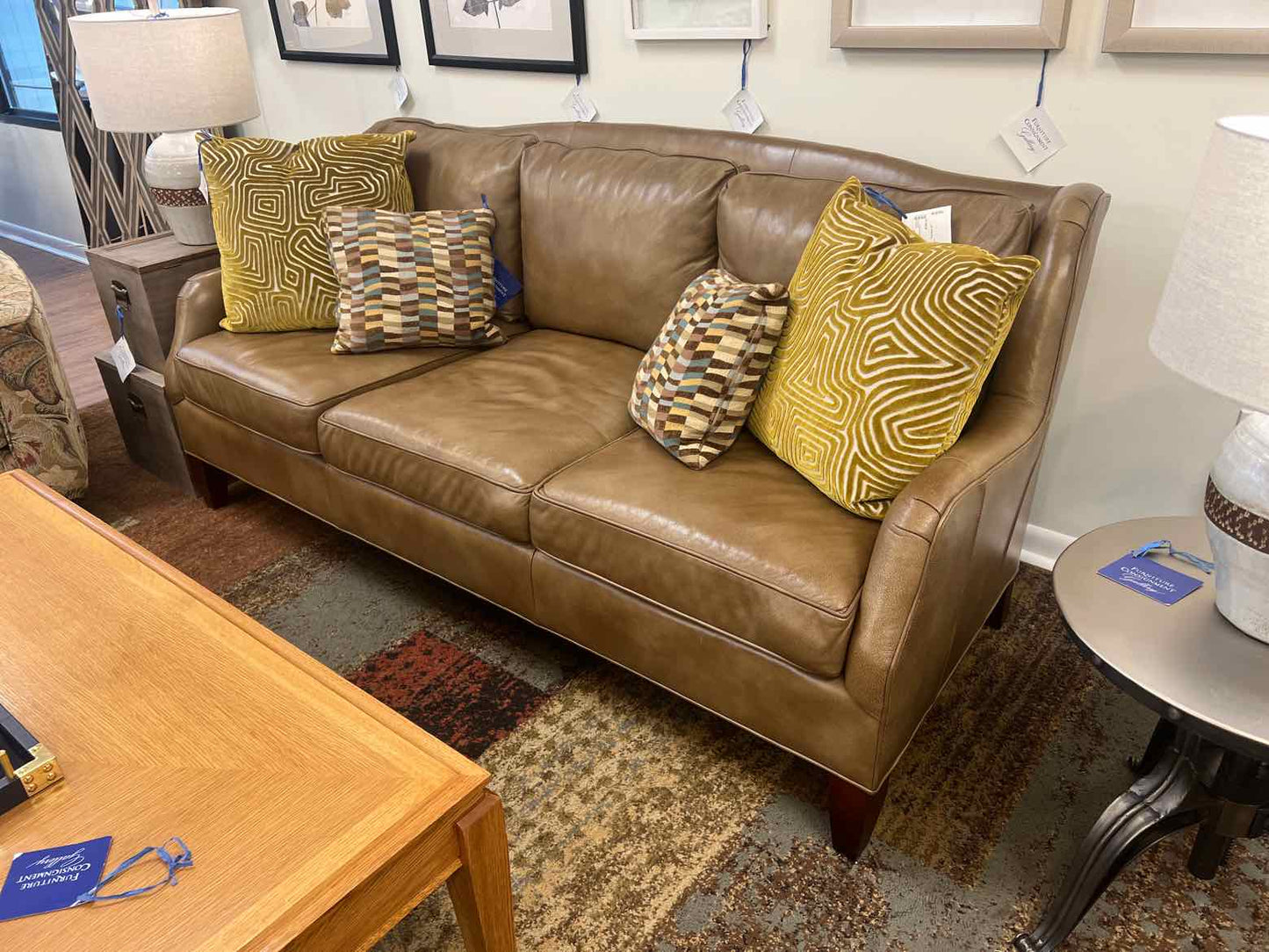 McKinley of Hickory Inc Leather Sofa